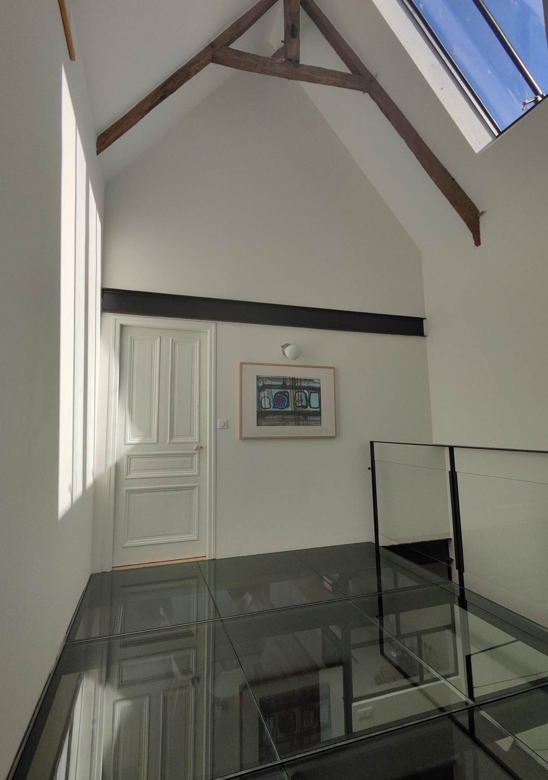 toit cathédrale plancher de verre charme